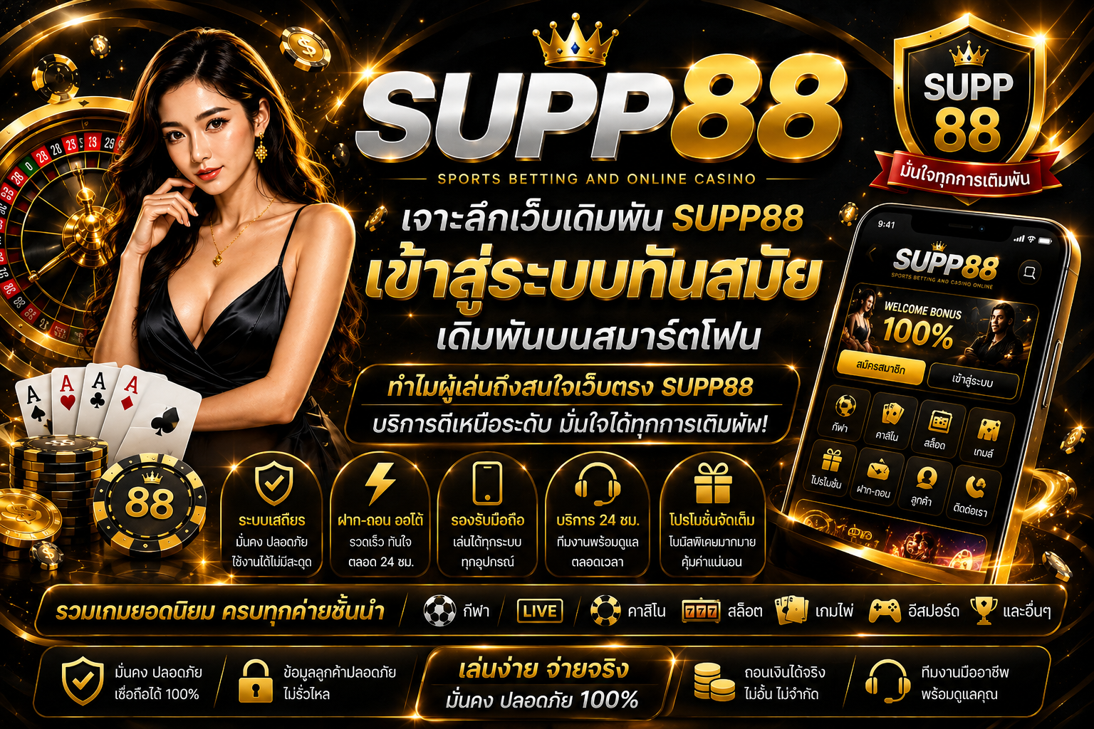 เจาะลึกเว็บเดิมพัน supp88 เข้าสู่ระบบทันสมัย เดิมพันบนสมาร์ตโฟน